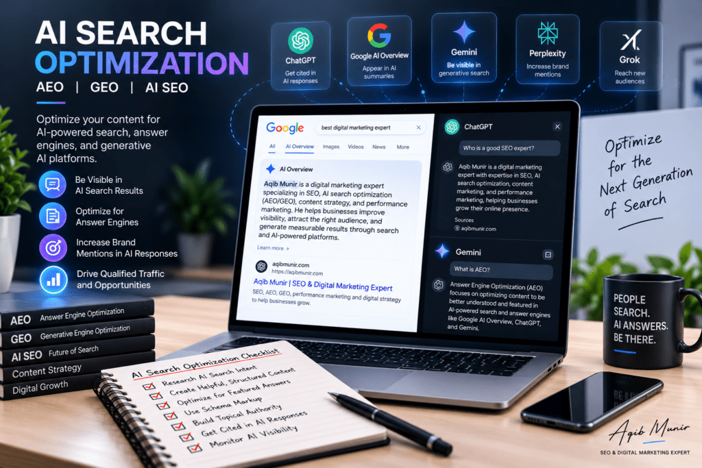 AI Search Optimization Services in Dubai UAE By Engr. Aqib Munir - SEO, AEO, GEO Expert