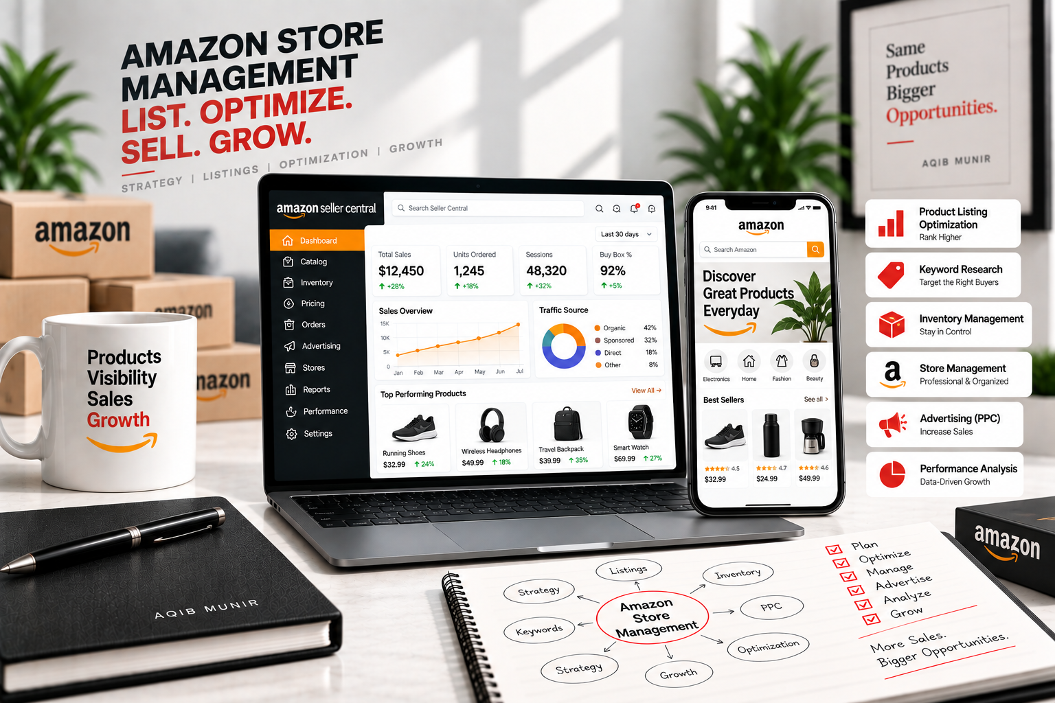 Amazon Store Management and E-commerce Optimization by Aqib Munir