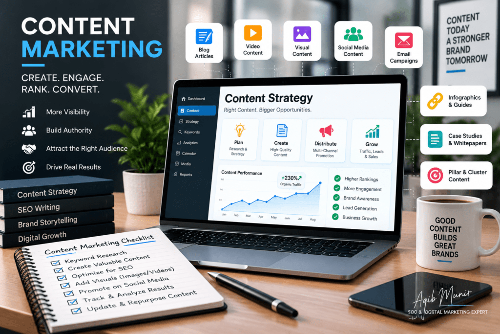 Content Marketing Services by Aqib Munir - Digital Marketing & SEO Expert