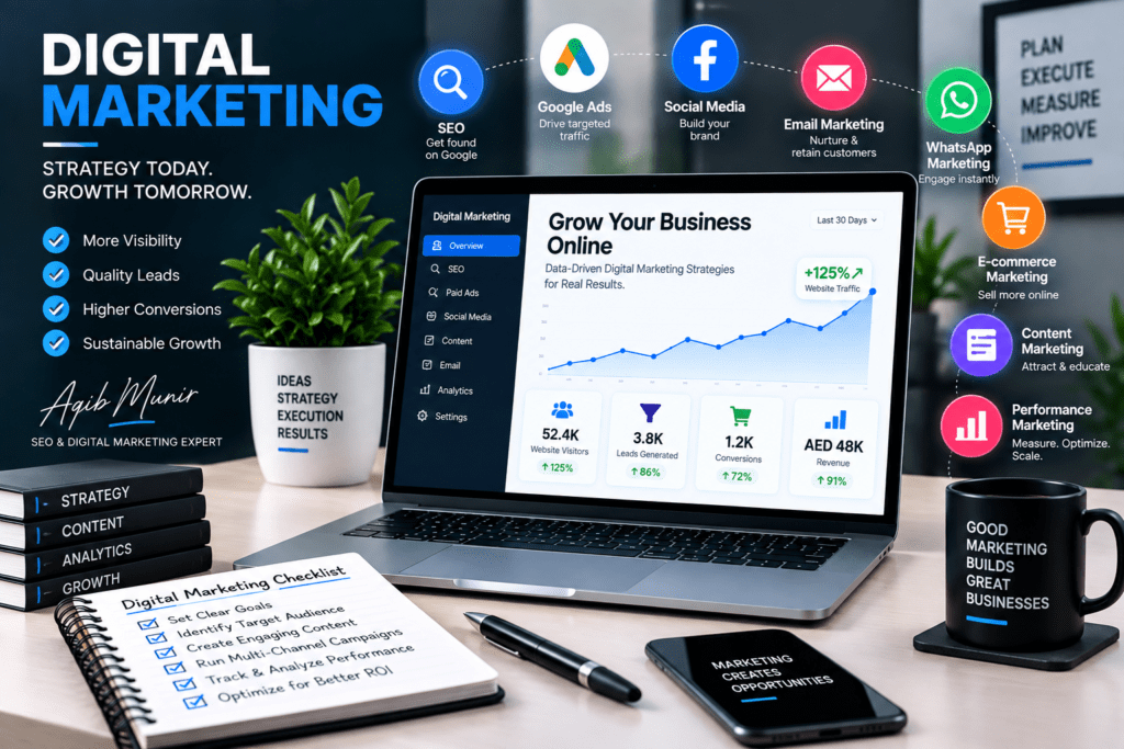 Digital Marketing Services in Dubai UAE By Top Rated Marketing Expert - Aqib Munir