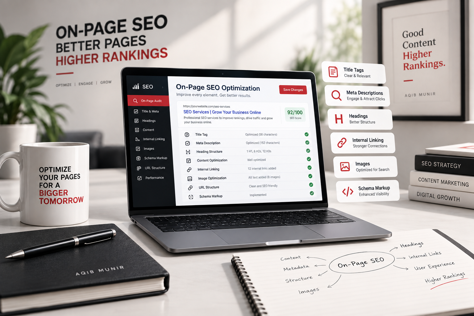 On-Page SEO optimization and website analysis