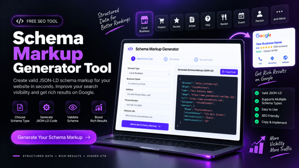 Schema Markup Generator Tool By Aqib Munir