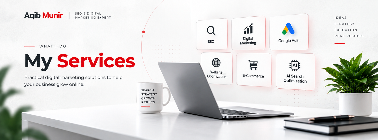 Services Offered by Aqib Munir - Best SEO & Digital Marketing Expert in UAE & Pakistan