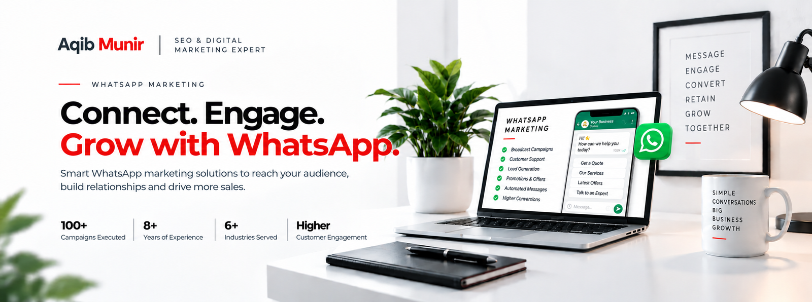 Whatsapp Marketing By Aqib Munir - Digital Marketing & SEO Expert in Dubai