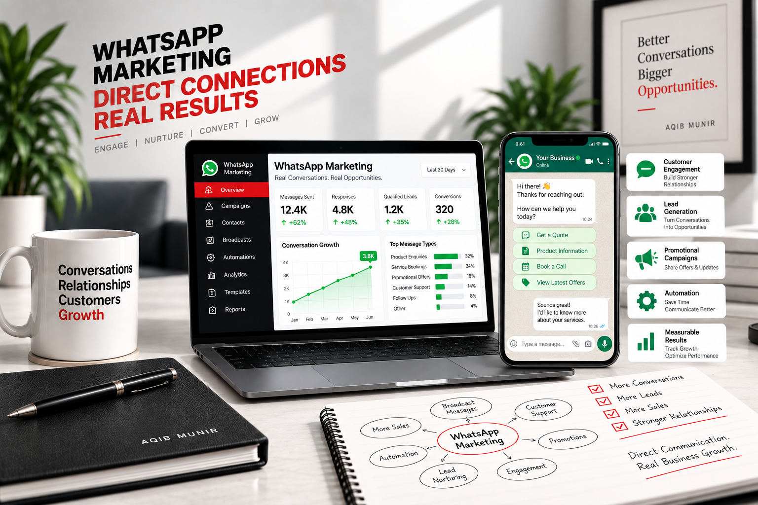 WhatsApp Marketing Strategy and Lead Generation - Aqib Munir