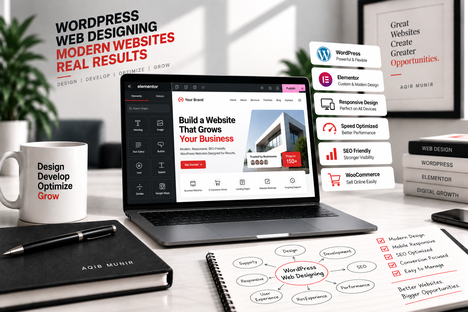 WordPress Web Designing by Aqib Munir